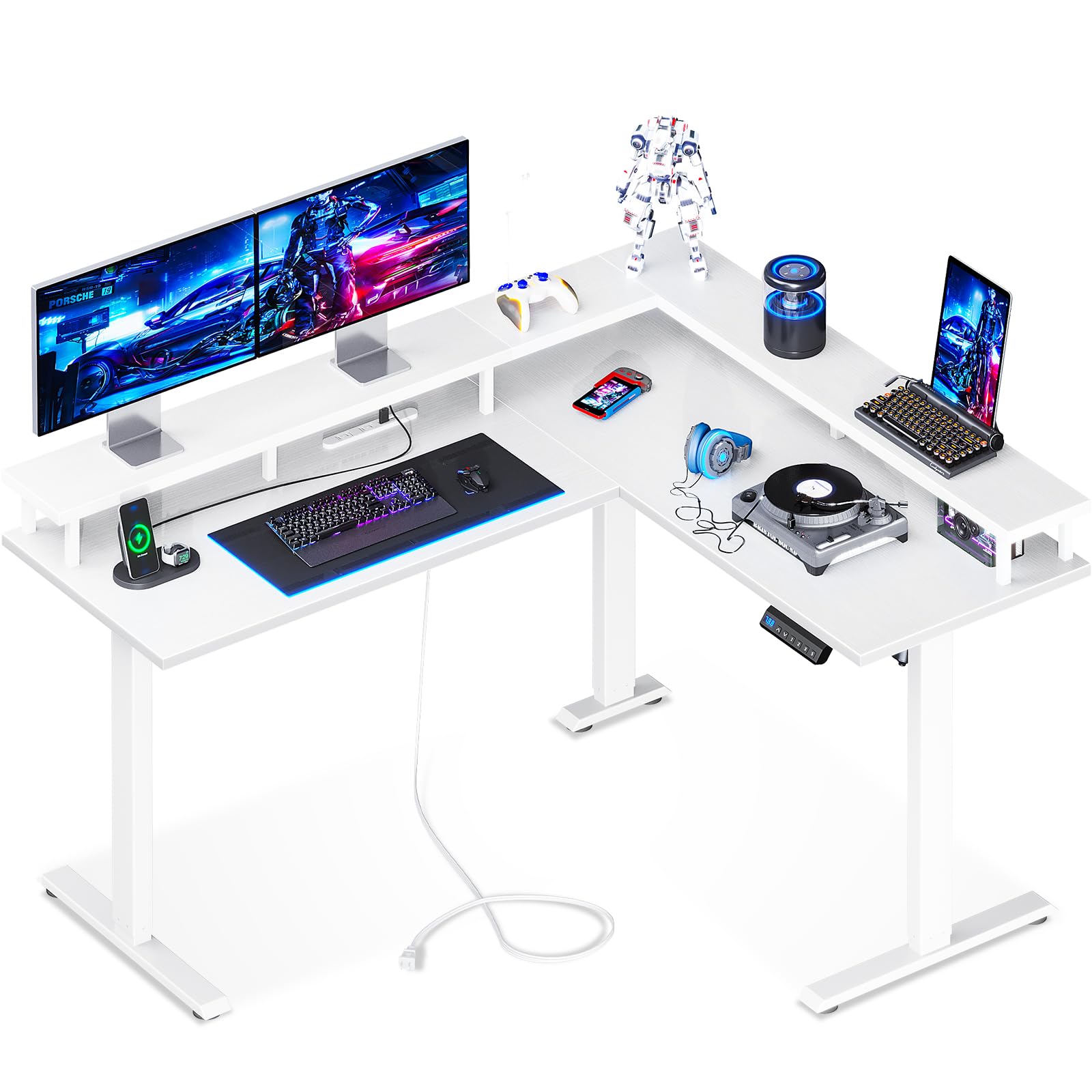 Amazon | ODK 昇降デスク 電動 昇降式デスク 幅150*120 昇降式